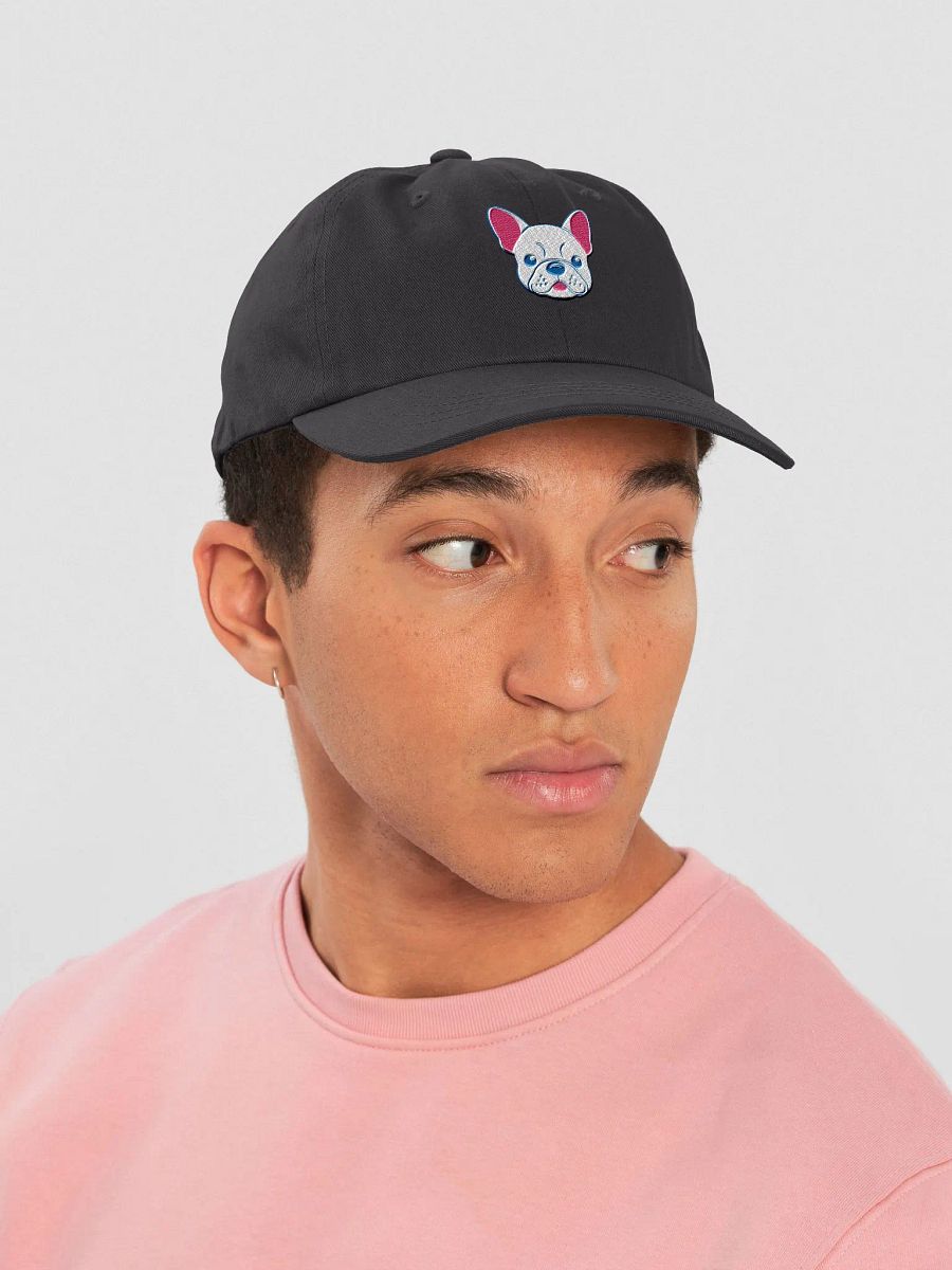 Cheerful Frenchie Cartoon Embroidered Dad Hat product image (14)