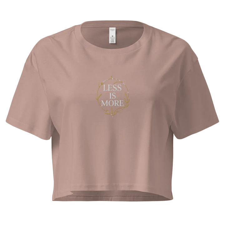 Minimalist "LESS IS MORE" Elegance Crop Top product image (9)