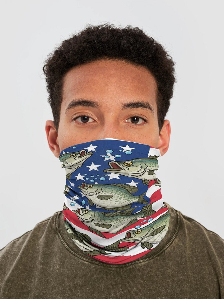 Stars and Stripes Fish Frenzy Neck Gaiter product image (1)