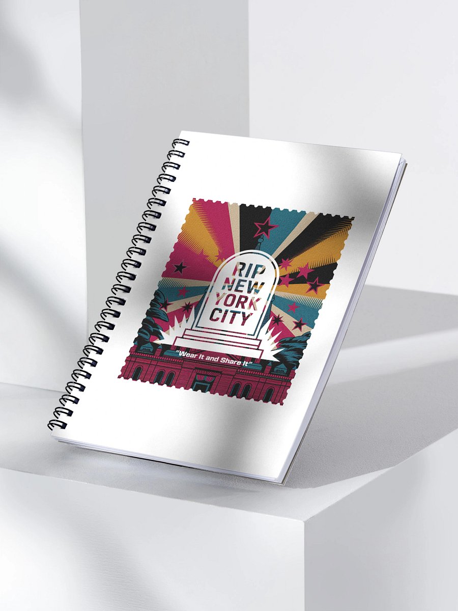 "RIP NYC" Full Color Spiral notebook product image (3)