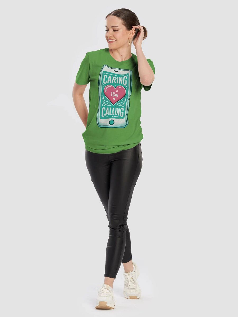 Caring Calling Heart Graphic Tee product image (100)