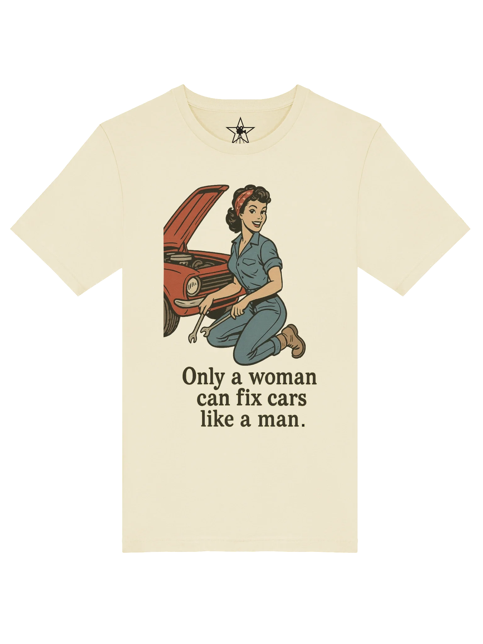 Mechanic Shop Pin-up Girl 1940's Retro Concert Tee Fit Unisex T-Shirt product image (89)
