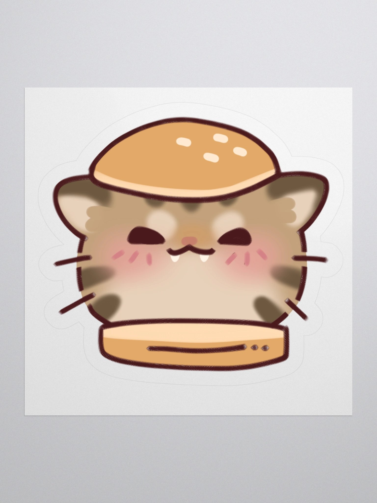 Burger Cat Sticker product image (1)
