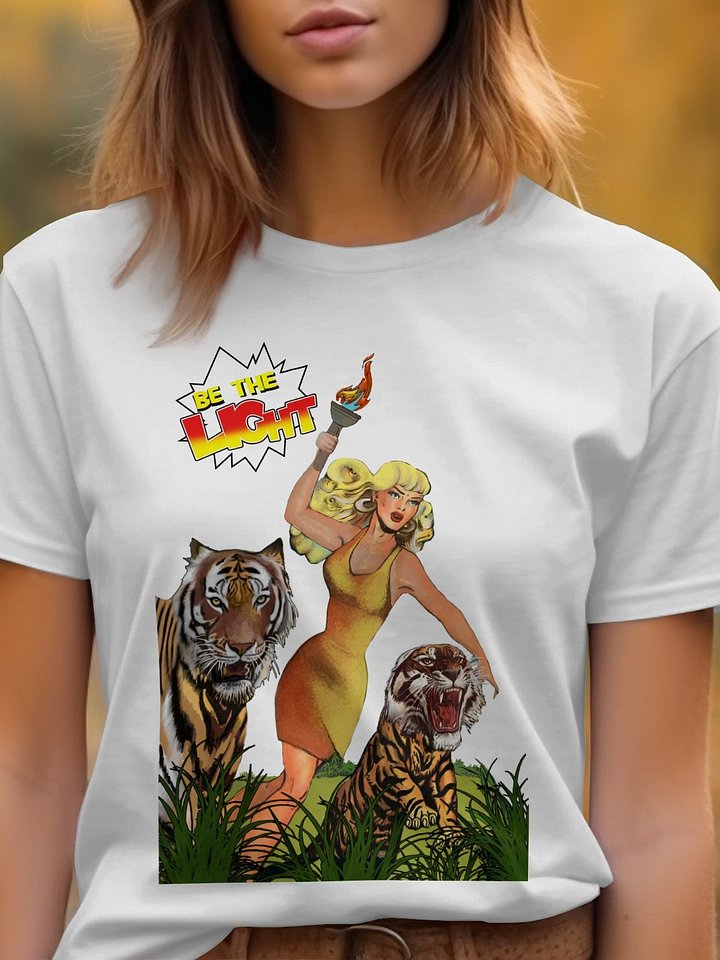 Be the Light Tee | Jungle Girl Shirt Retro Heroine T-Shirt | Vintage Comic Con T-Shirt product image (1)