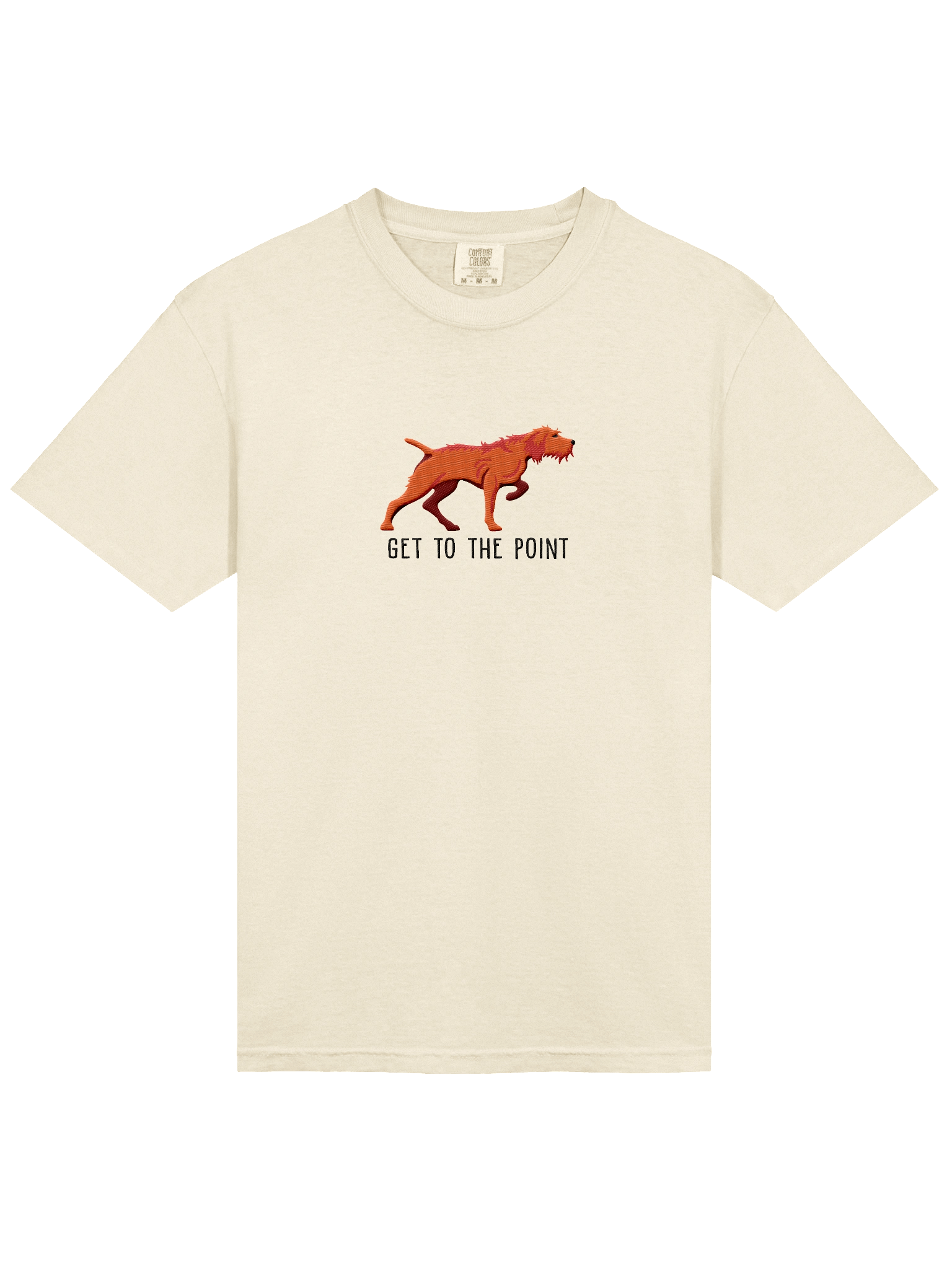 Get to the Point T-Shirt(Embroidered) of a Wirehaired Vizsla(Docked Tail) product image (43)