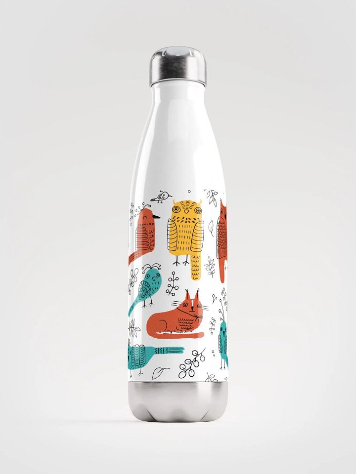 Owls Hand-drawn Pattern Insulated Water Bottle product image (1)