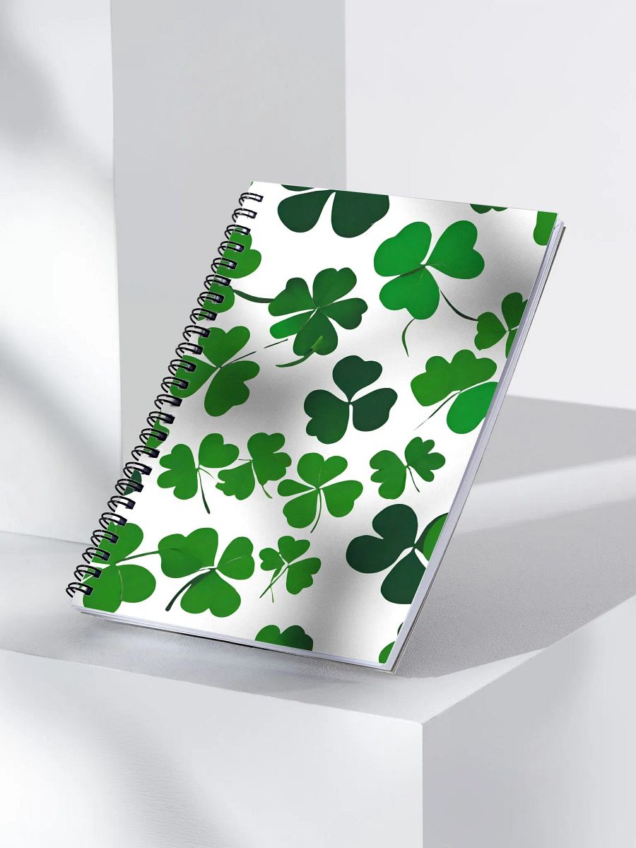 Clover Leaf Artistic Design Spiral Notebook product image (3)