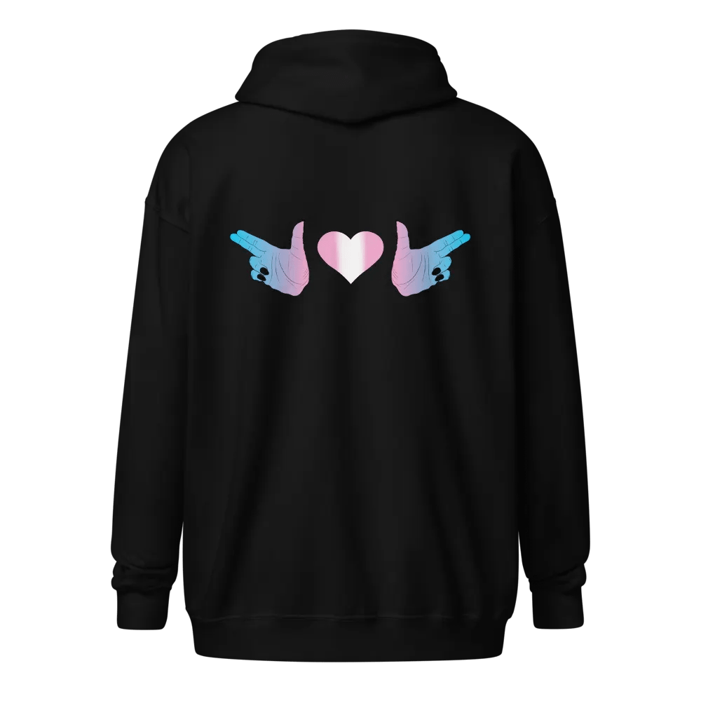 Finger Guns (trans flag) Hoodie product image (1)