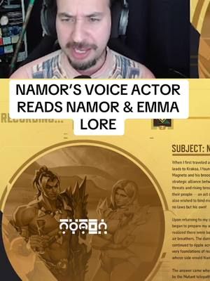 Does this count as Booktok? 🔱 • • • • • #Namor #MarvelRivals #Marvel #Rivals #EmmaFrost #Krakoa #Lore #Hero #videogames #gamer #streamer #stream #streaming #gaming #Epic #fun #fyp #voiceactor #VA #booktok #asmr #ReedSmells 