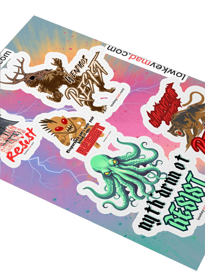 Even We Cryptids RESIST Sticker Sheet product image (2)