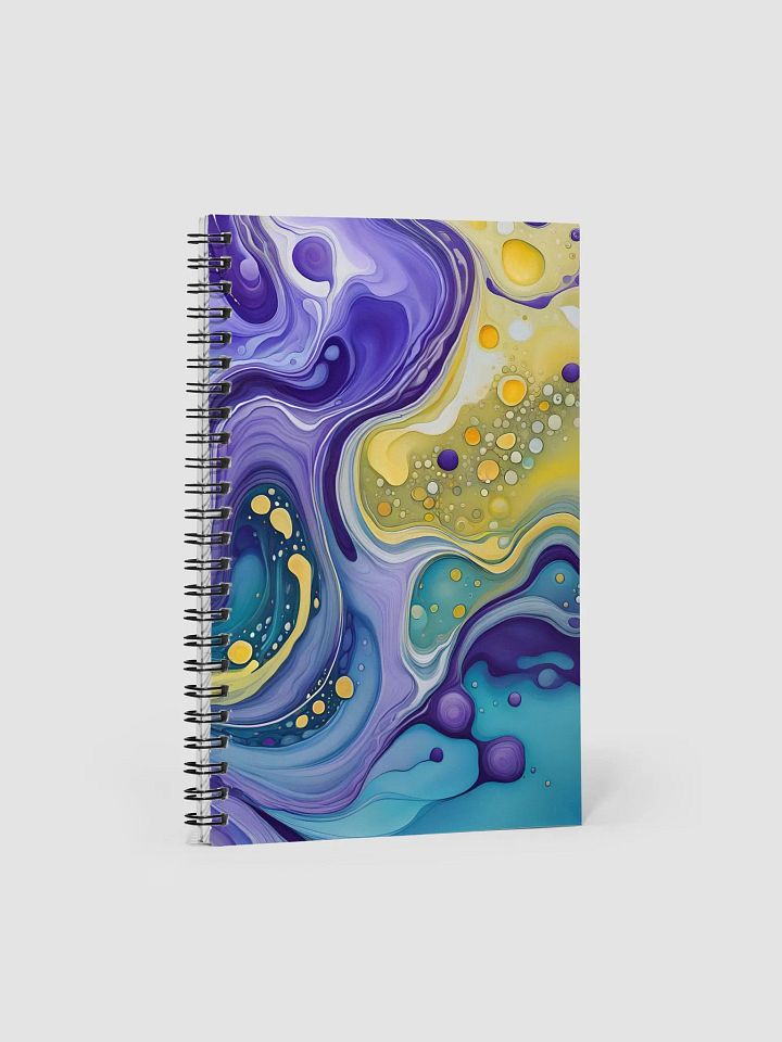Cosmic Harmony Fluid Art Notebook product image (1)