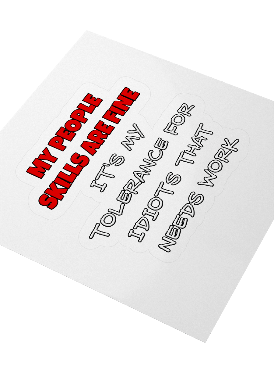 People Skills - Sticker product image (3)