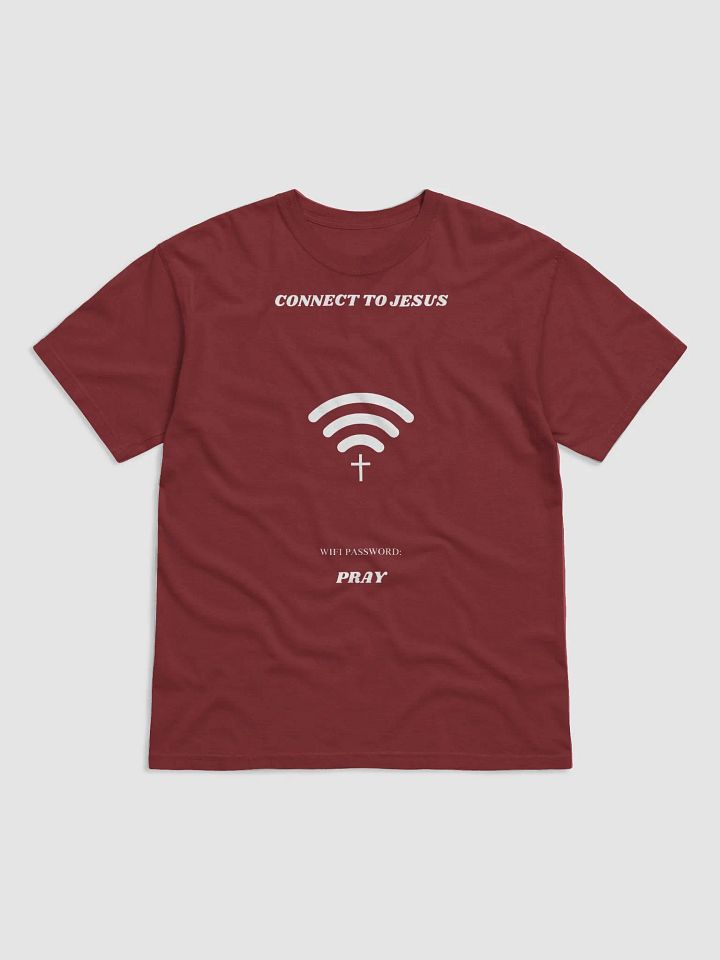 CONNECT TO JESUS T-SHIRT (WHITE FONT) product image (10)