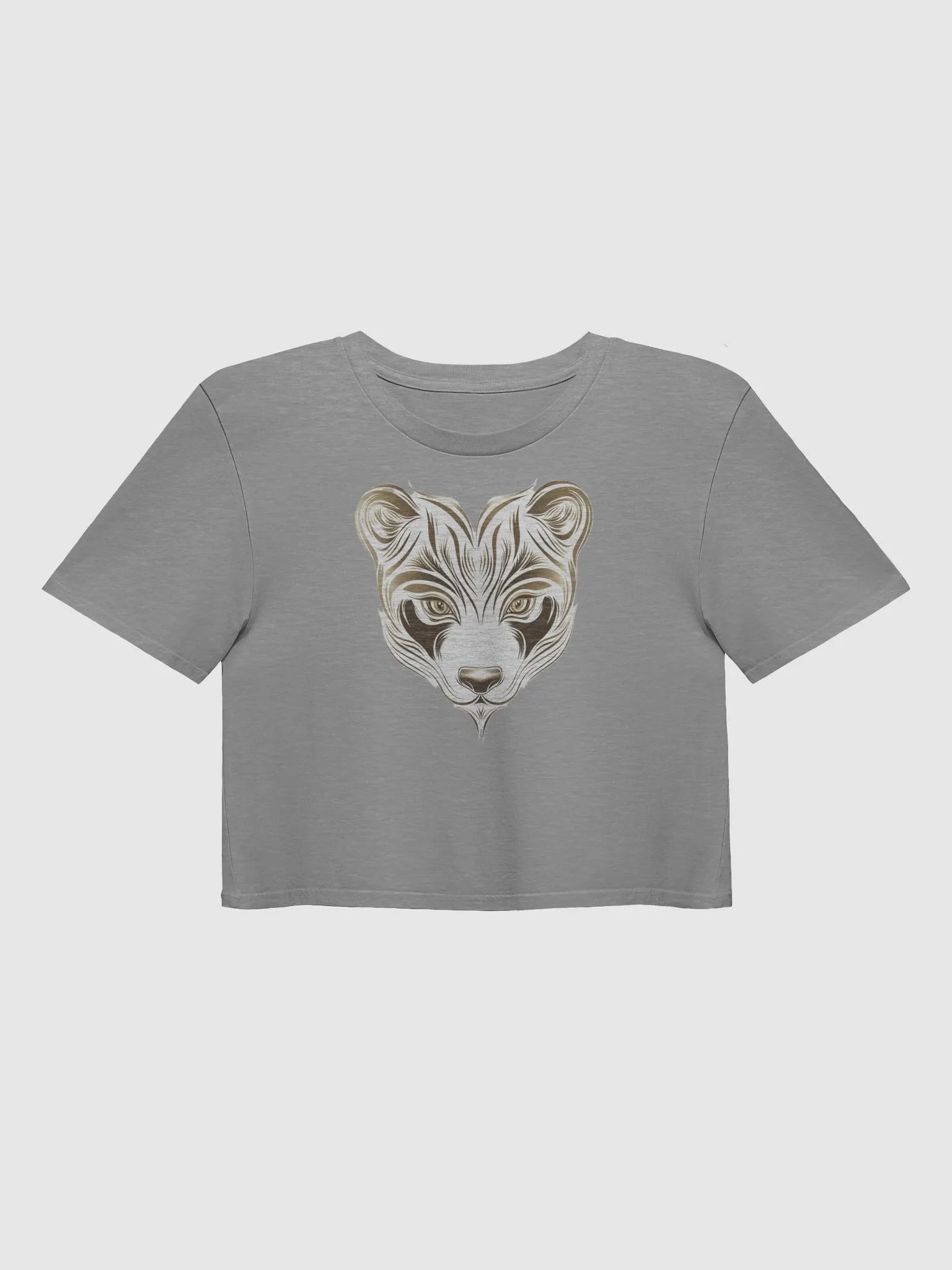 Gold Majestic Panda Crop Top product image (7)