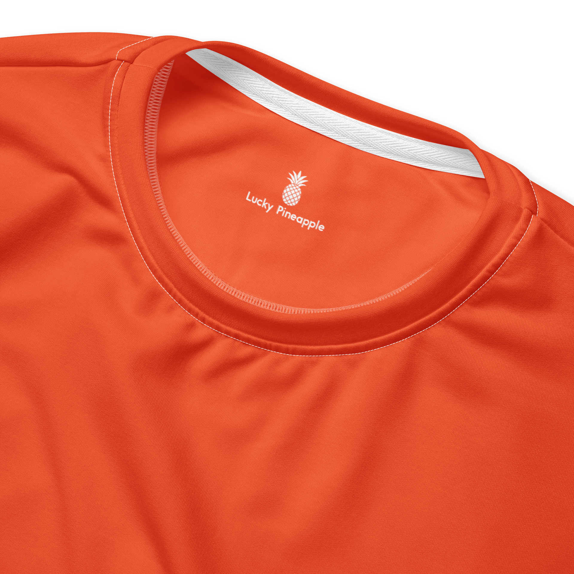 Hibiscus Orange Solid Color Eco Friendly Unisex Sweatshirt product image (4)