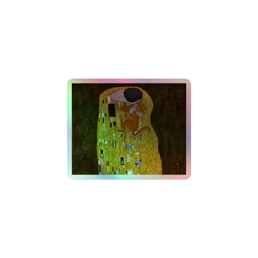 The Reluctant Kiss Holo Sticker product image (1)