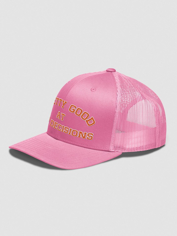 Pretty Good at Bad Decisions Trucker product image (10)