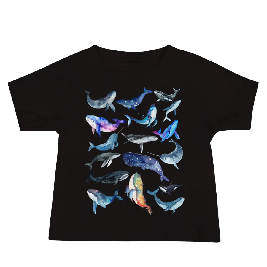 Whale Collage Baby T-Shirt product image (1)