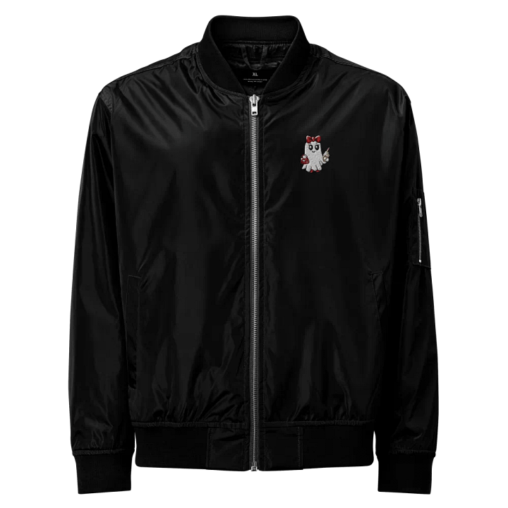 Stylish Ghost Embroidered Premium Recycled Bomber Jacket product image (1)