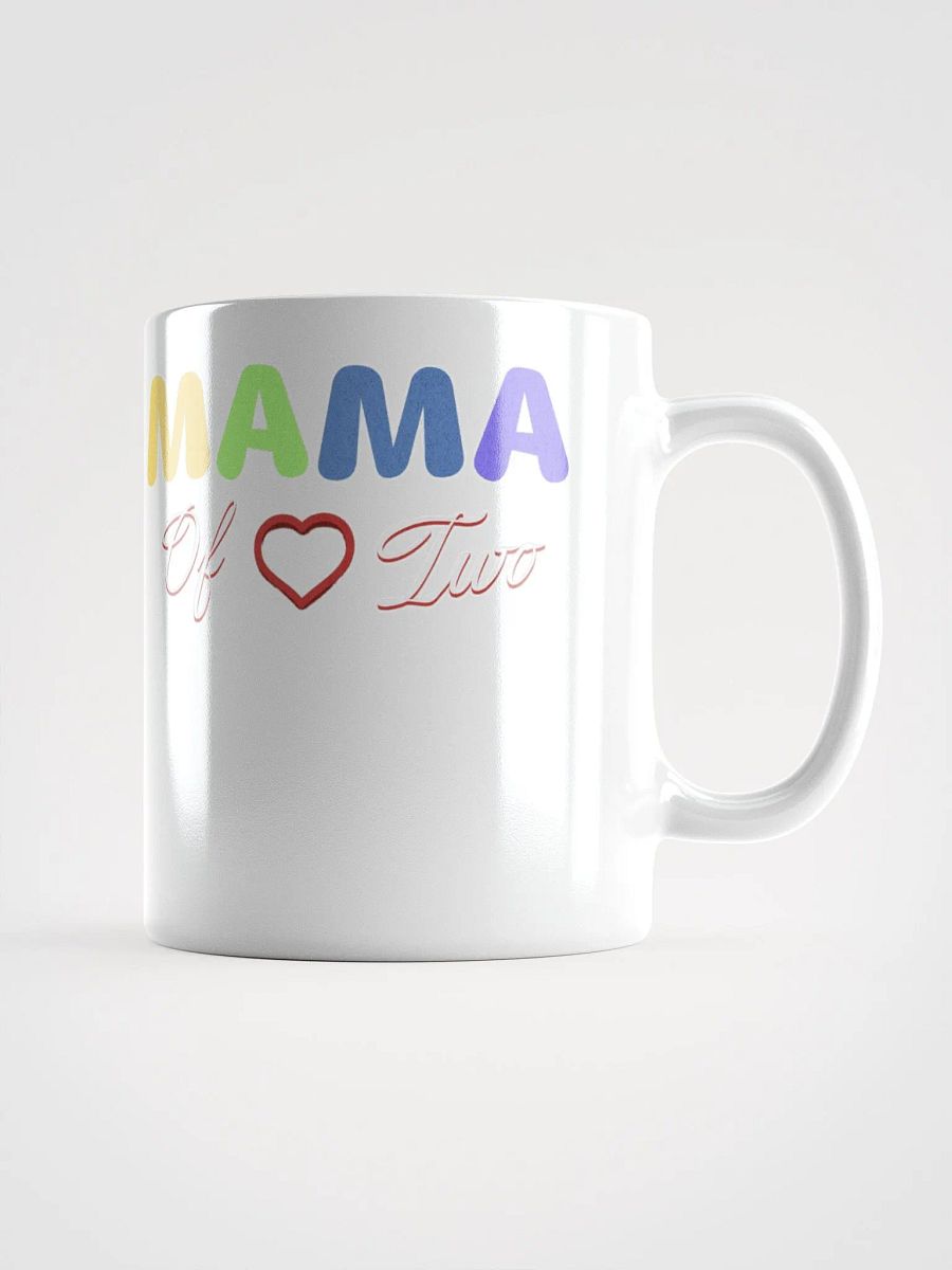 Mama of Two - Loving Family Design White Mug product image (18)