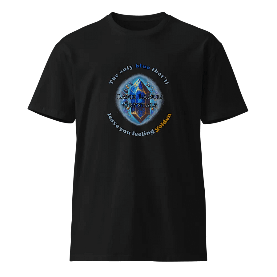 Lapis Lazuli Crystal T-Shirt – Feel Golden in Blue! product image (1)