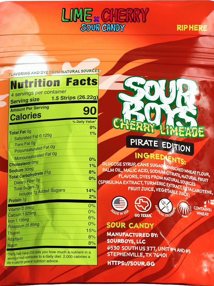 Cherry Limeade SourBoys product image (2)