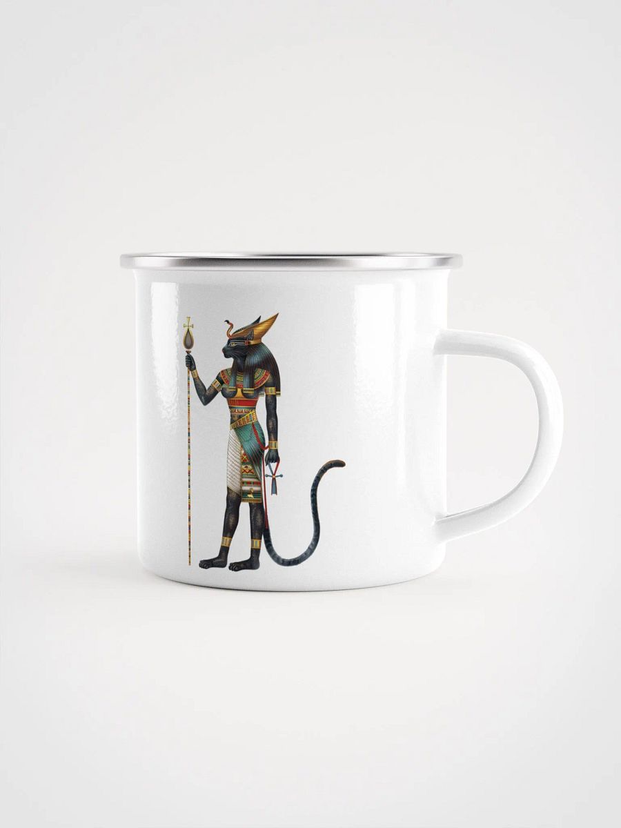 Bastet - The Egyptian Cat Goddess Enamel Mug product image (1)