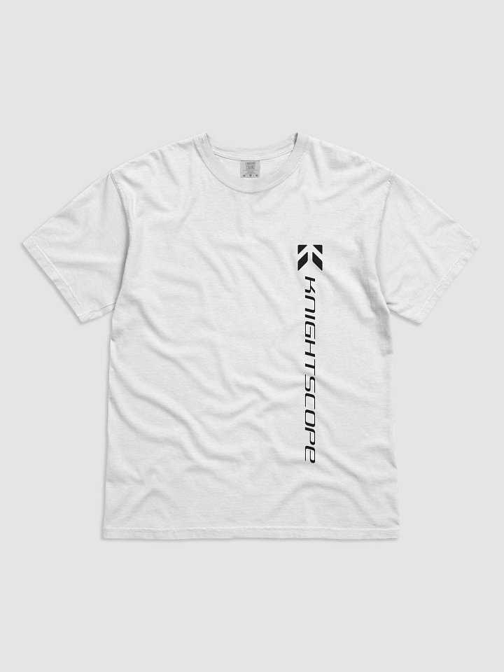 Knightscope Vertical Emblem Comfort Tee - Black on White product image (1)