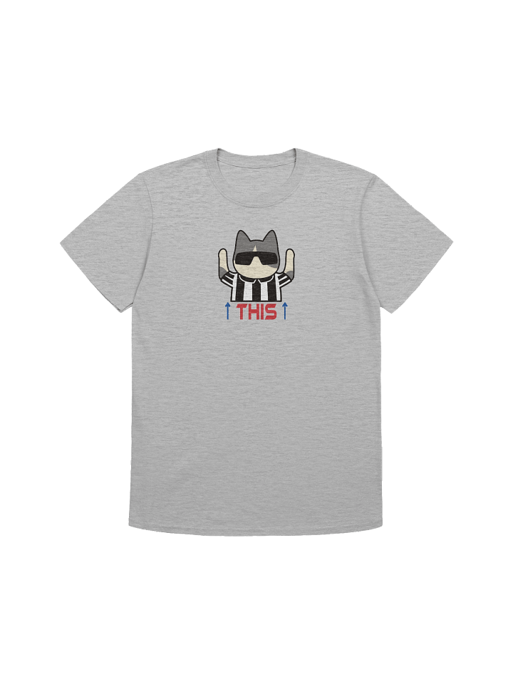 American Football Cat (THIS - touchdown signal) - Unisex Adult Super Soft Lightweight T-shirt product image (2)