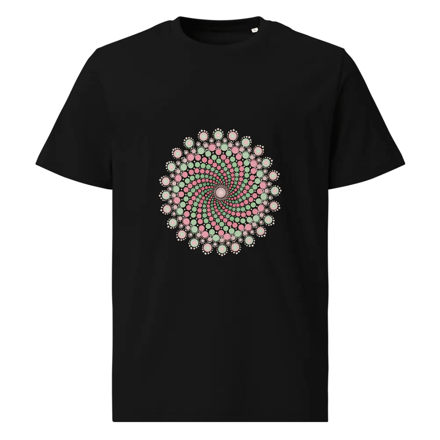 Green and Pink Mandala Organic T-Shirt product image (1)