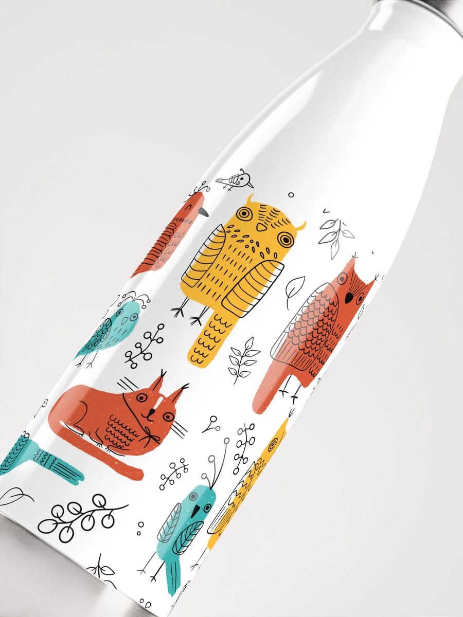 Owls Hand-drawn Pattern Insulated Water Bottle product image (5)