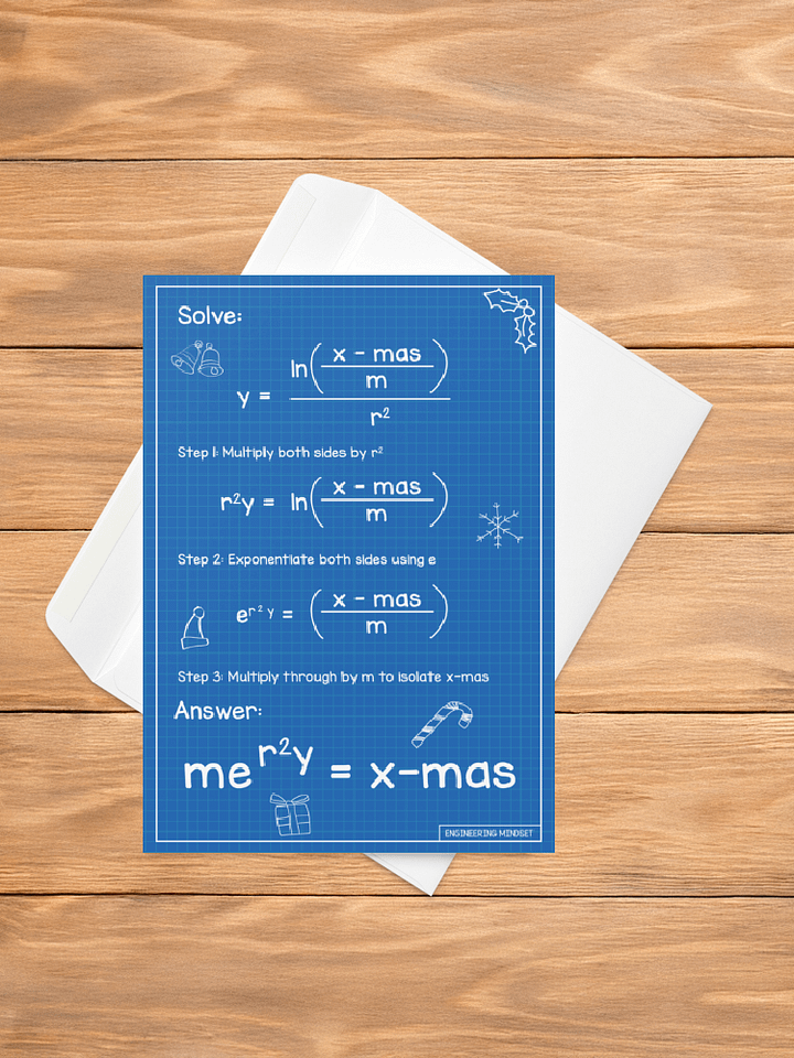 Merry Mathmas Greeting Card product image (1)