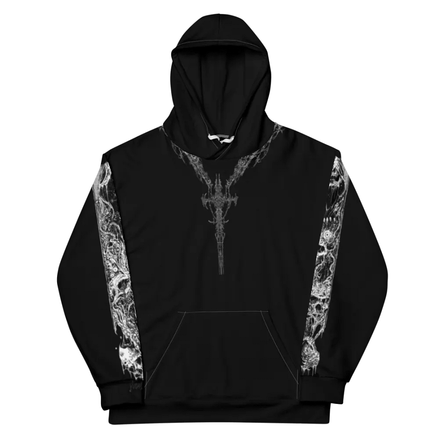 Black Crusifix Chain Hoodie product image (4)