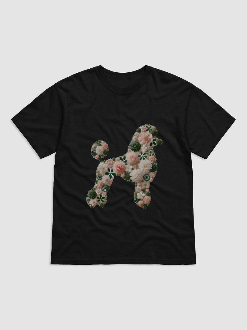 Pastel Floral Poodle: Soft Elegance in Bloo