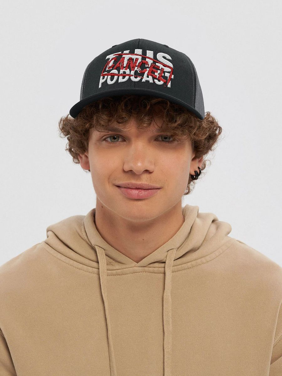Cancel This Podcast Embroidered Trucker Hat product image (5)