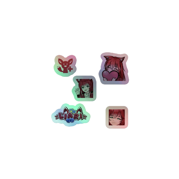 Mixed Emote Holographic Sticker Set product image (1)
