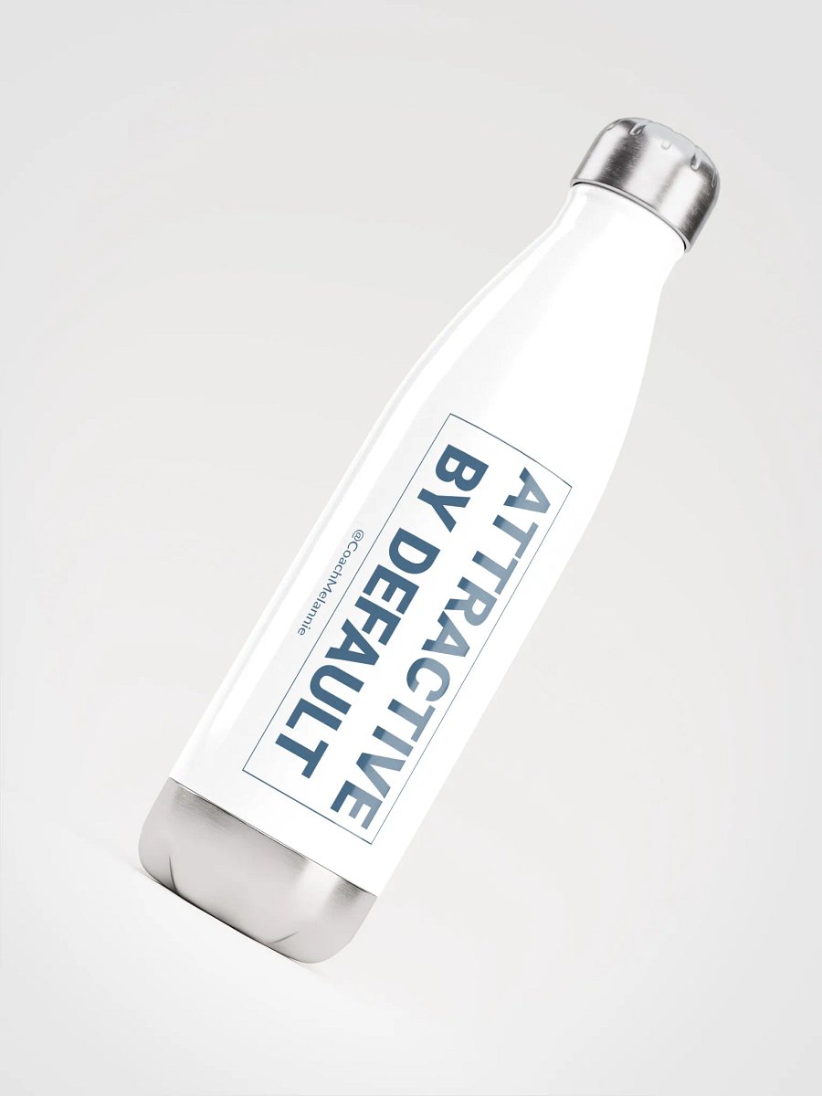 Attractive By Default – 17 oz Insulated Water Bottle (White) product image (4)