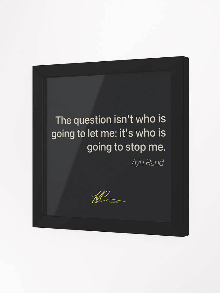Ayn Rand Q1 - Framed Poster product image (2)