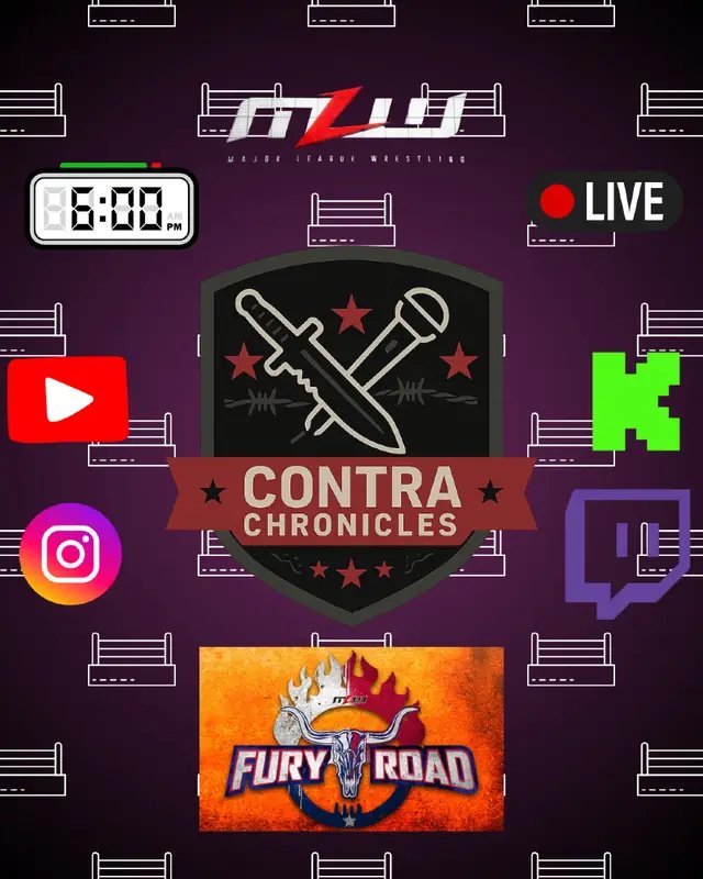 💀 MLW Fury Road Watchalong — LIVE Sunday, Sept 28 at 6 PM PST! 💀 BC Wrestle Pod is going LIVE to react to MLW’s Fury Road! From chaos to championship matches, we’ll cover it all with you in real time. 📅 Sunday, Sept 28, 2025 🕕 6 PM PST 📍 twitch.tv/bcwrestlepod #MLW #FuryRoad #IndieWrestling #WrestlingWatchalong #BCWrestlePod
