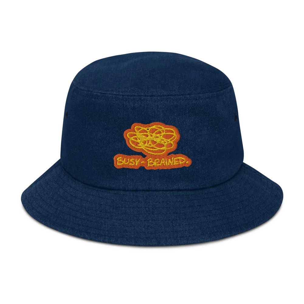 BUSY-BRAINED (solar) denim bucket hat product image (1)