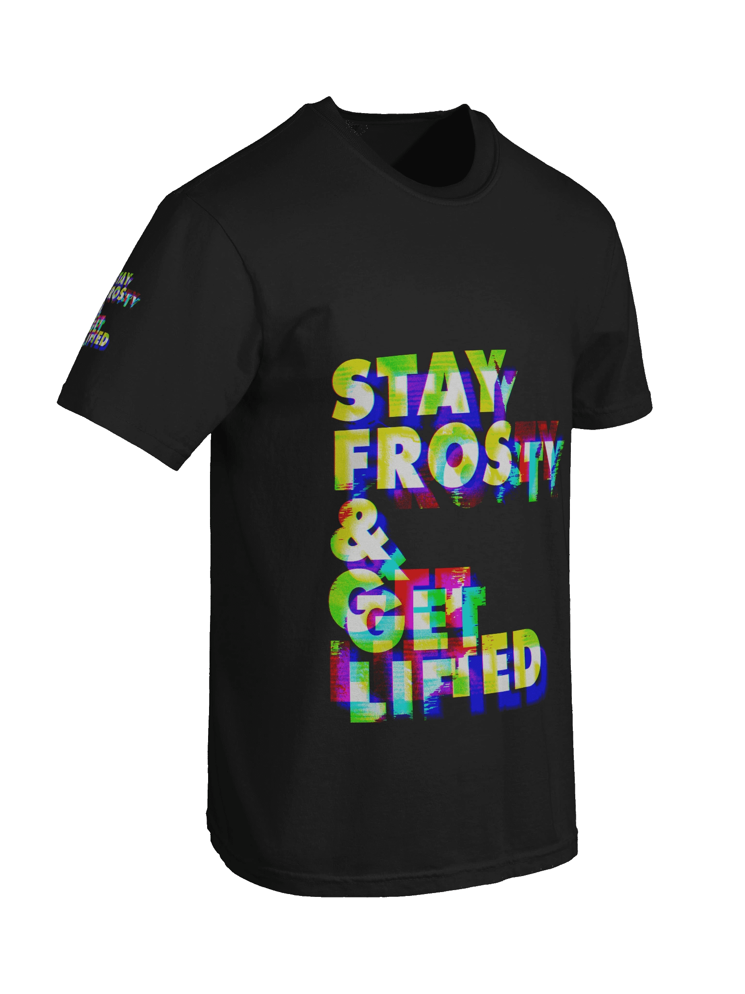 Stay Frosty & Get Lifted Anaglitched All Over product image (8)