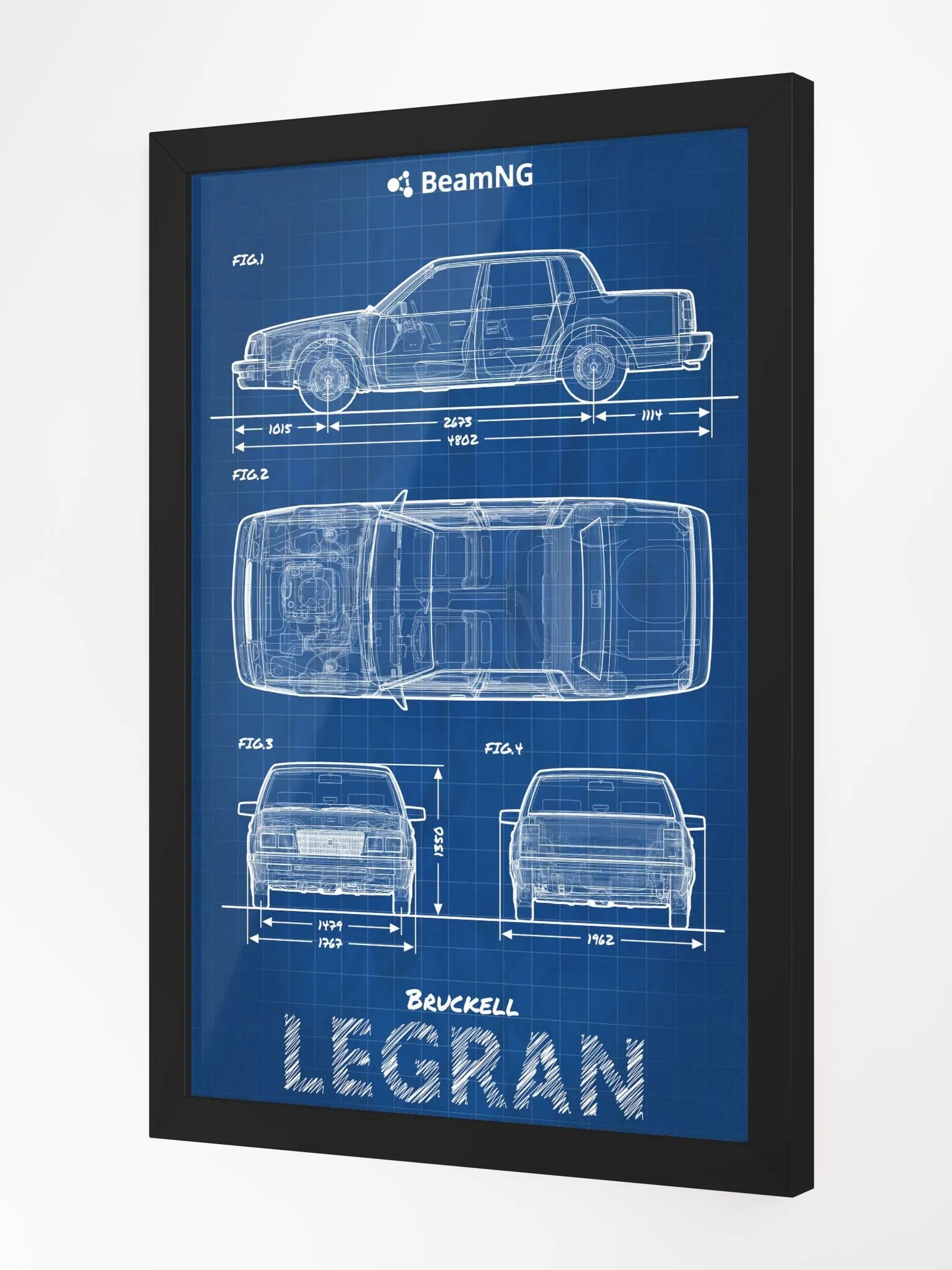 Framed Poster: Bruckell Legran Blueprint product image (3)