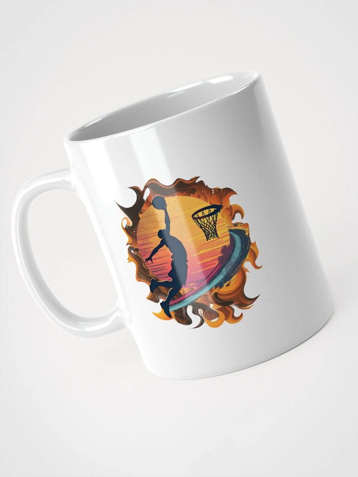 Space Shooter Basketball Sunset Slam Dunk Mug product image (2)