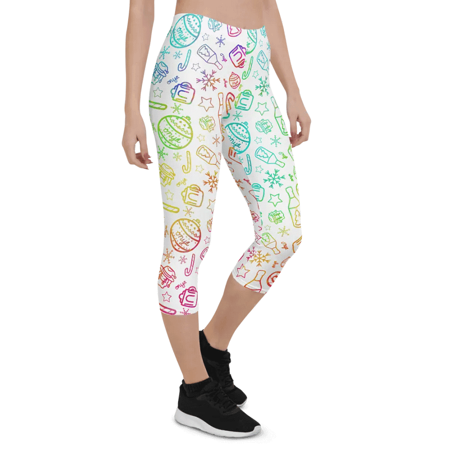 Limited Edition Christmas Rainbow Crop Leggings product image (6)