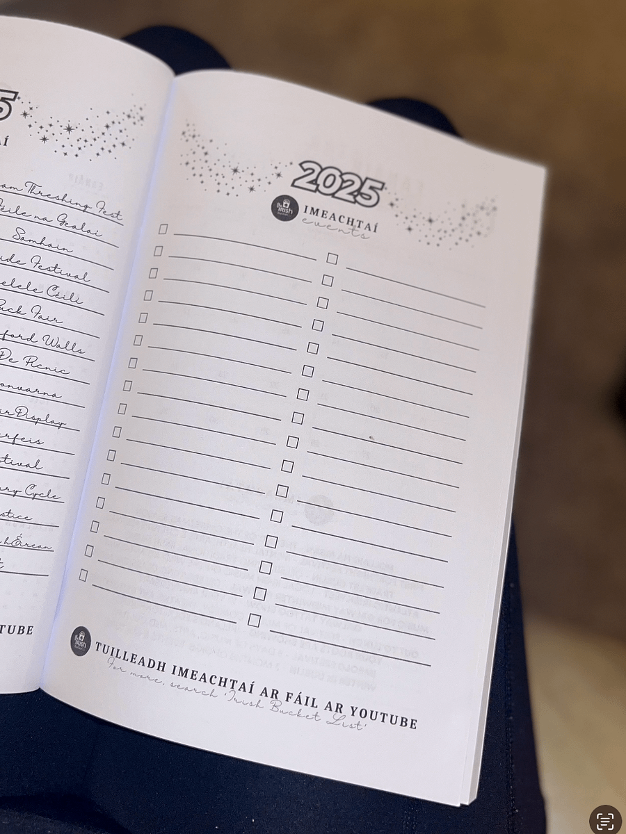 Dialann 2025: Bilingual Language Year Planner Featuring Irish Bucket List Events product image (4)
