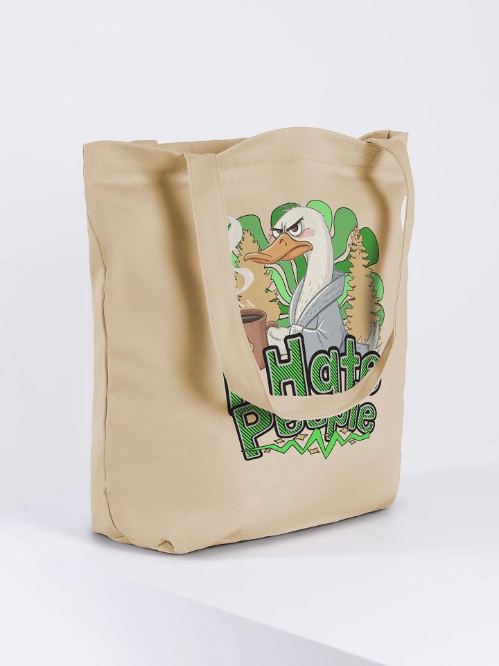 I Hate People Goose Quirky Eco-Friendly Tote Bag product image (4)