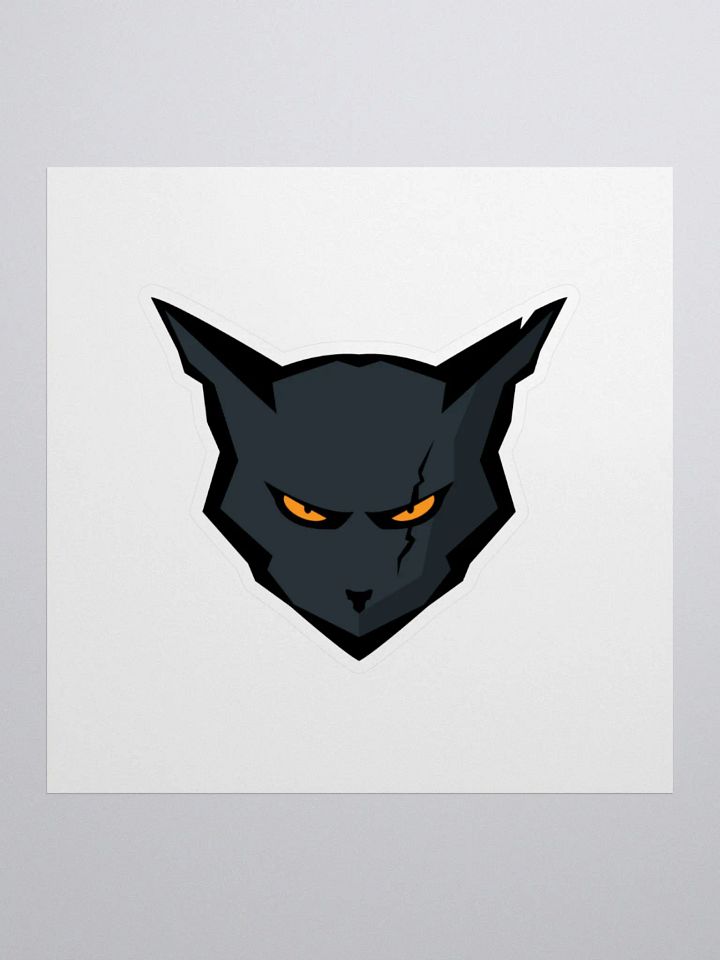 Couch Cat Logo Sticker 3x3 product image (1)