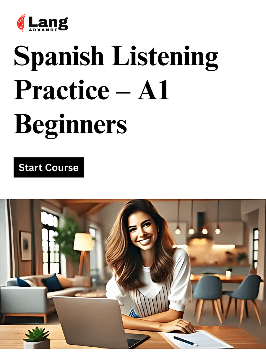 Spanish Listening Exercises for Beginners (Level A1) product image (1)