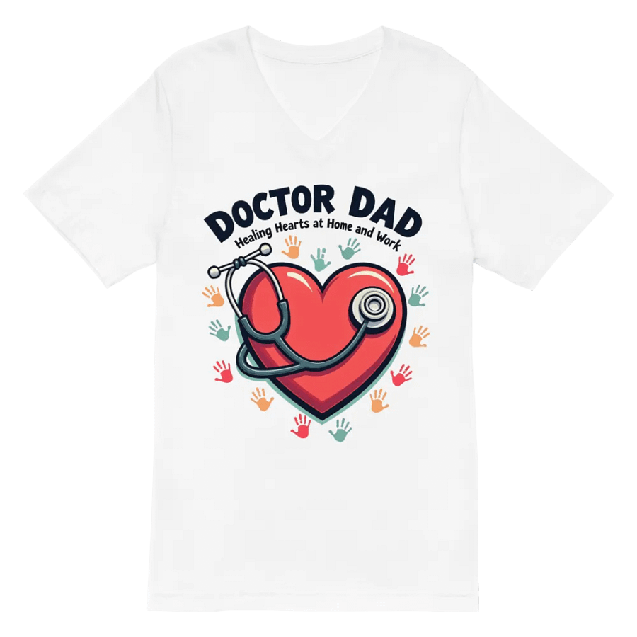 Healing Hearts, Doctor Dad V-Neck Tee product image (2)