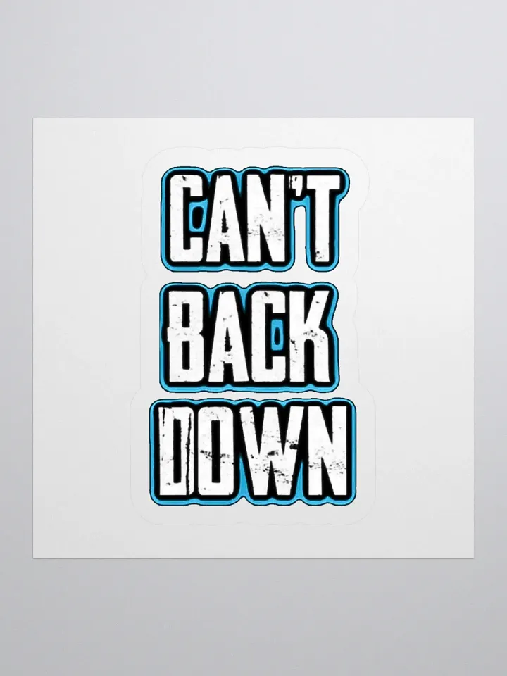 Can't Back Down (TeNN4OUR) Kiss Cut Stickers product image (4)